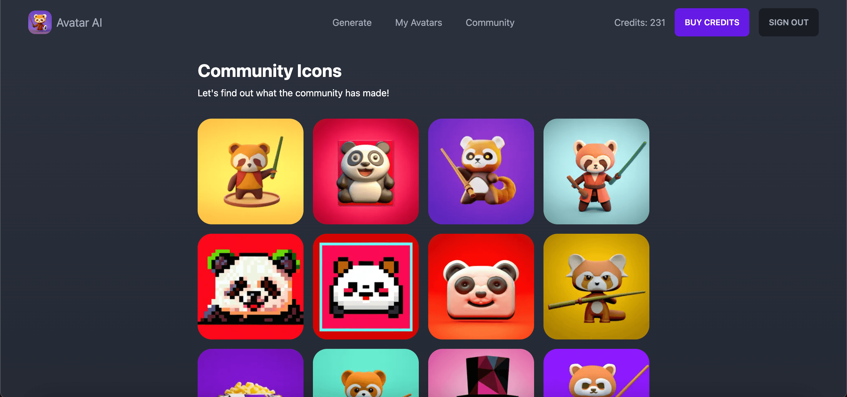 Preview for AI Avatar Generator